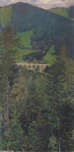 Koloman Moser - Landscape in Semmering