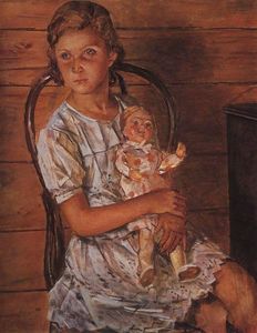 Kuzma Petrov-Vodkin - Girl with a Doll