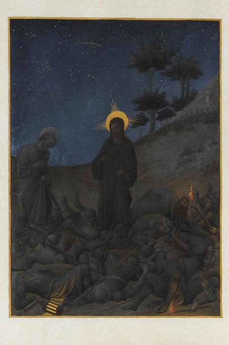  Museum Art Reproductions Christ in Gethsemane by Limbourg Brothers (1385-1416, Netherlands) | ArtsDot.com