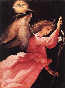 Lorenzo Lotto - The Angel of the Annunciation