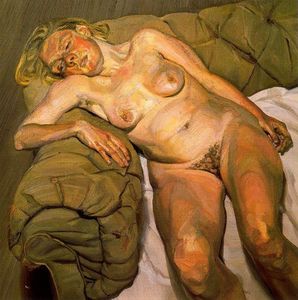 Lucian Freud - Blond Girl, Night Portrait