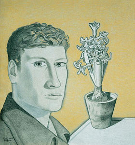 Lucian Freud - Self-Portrait with Hyacinth in a Pot