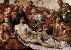 Maarten Van Heemskerck - Lamentation on the Dead Christ