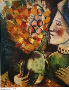 Marc Chagall - Woman with a Bouquet