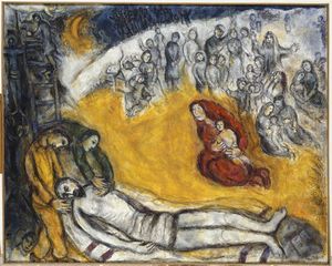 Marc Chagall - The descent from cross