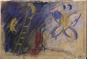 Marc Chagall - Study to --The Jacob-s Dream--