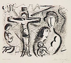 Marc Chagall - Christ family