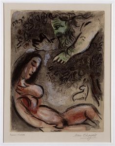 Marc Chagall - Eve is cursed by God