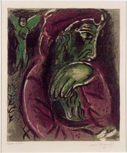 Marc Chagall - Job in despair