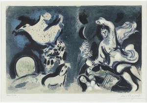 Marc Chagall - Untitled (The cover of Bible)