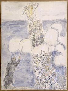 Marc Chagall - The Israelites crossing the Red Sea