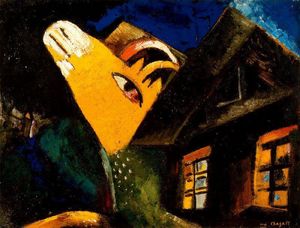 Marc Chagall - The cowshed