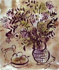 Marc Chagall - Still Life with Vase of Flowers