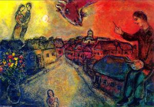 Marc Chagall - Artist over Vitebsk