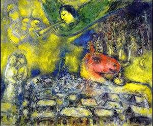 Marc Chagall - Angel over Vitebsk