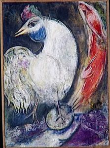 Marc Chagall - A rooster