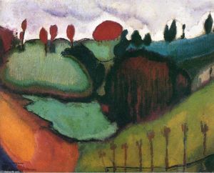 Marcel Duchamp - Landscape, Study for -Paradise-