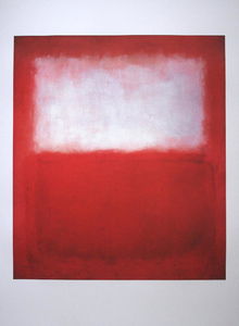 Mark Rothko (Marcus Rothkowitz) - White on red