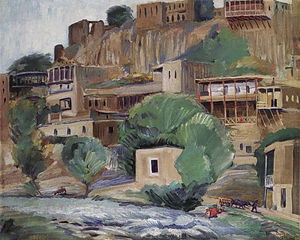 Martiros Saryan - Banks of the river Zangu near Yerevan