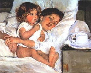 Mary Stevenson Cassatt - Breakfast in Bed