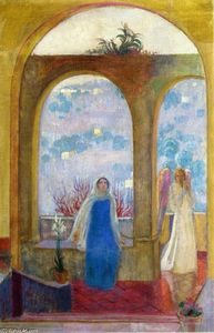 Denis Maurice - The Annunciation under the Arch with Lilies