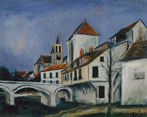 Maurice Utrillo - Bridge and Church