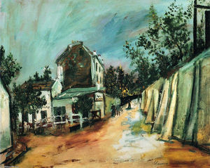 Maurice Utrillo - Saint-Vincent stree and the ''Lapin Agile''