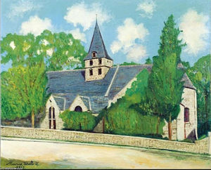 Maurice Utrillo - Church of St. Leomer