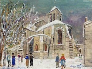 Maurice Utrillo - Church of St. Peter on Monmartre
