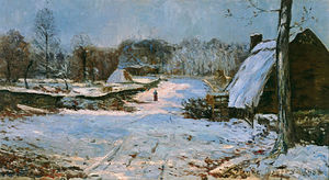Maxime Emile Louis Maufra - Cottages in the Snow
