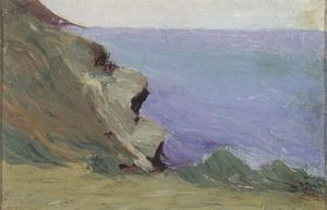 Mikalojus Konstantinas Ciurlionis - Cliff by the sea