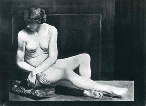 Moise Kisling - Sitting nude