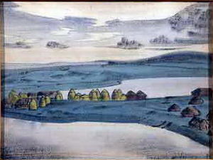 Nicholas Roerich - Lake village