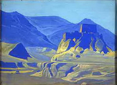  Oil Painting Replica Mountany landscape, 1925 by Nicholas Roerich (1874-1947, Russia) | ArtsDot.com