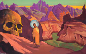 Nicholas Roerich - Issa and giant-s head