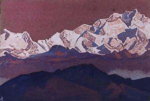 Nicholas Roerich - Rocky peaks. Himalayas.