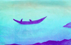 Nicholas Roerich - Sadness (Two in boat)