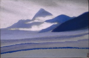 Nicholas Roerich - Siver clouds over the mountains