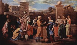 Nicolas Poussin - Eliezer and Rebecca at the Well