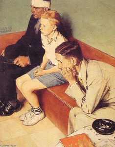 Norman Rockwell - The Waiting Room