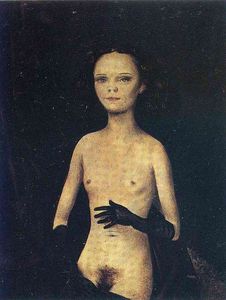 Otto Dix - Nude Girl with Gloves