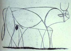 Pablo Picasso - Bull (plate IX)