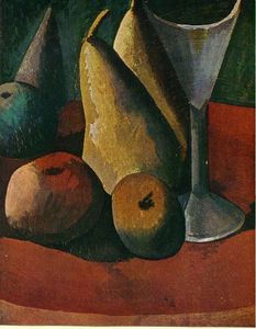 Pablo Picasso - Glass and fruits