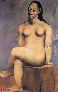 Pablo Picasso - Seated woman with her legs crossed