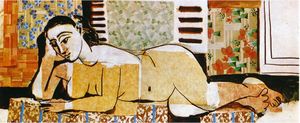 Pablo Picasso - Lying naked woman