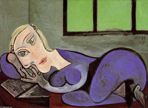 Pablo Picasso - Reclining woman reading
