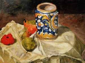 Paul Cezanne - Still life with Italian earthenware jar