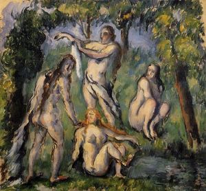 Paul Cezanne - Four Bathers