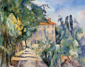 Paul Cezanne - House with Red Roof
