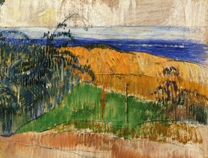 Paul Gauguin - View of the beach at Bellangenai